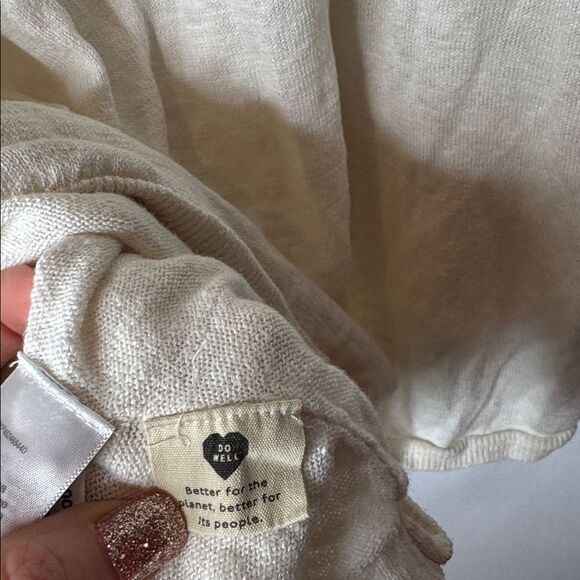 Madewell Palmdale Linen Blend Pullover Colorblock Stripe Sweater. Size XS. - Picture 7 of 9